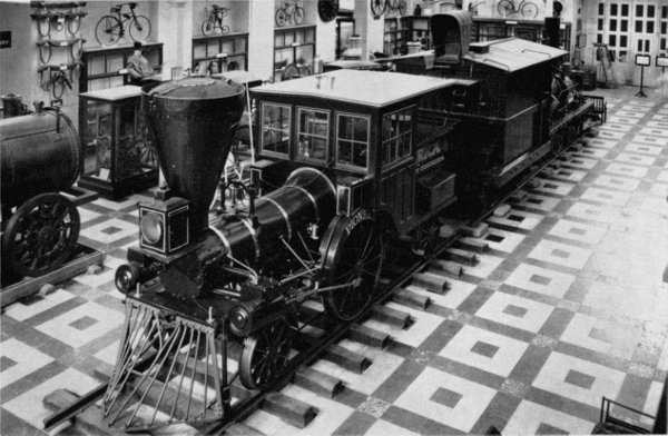 Figure 21.—“Pioneer” on exhibit in old Arts and Industries building of the Smithsonian Institution.