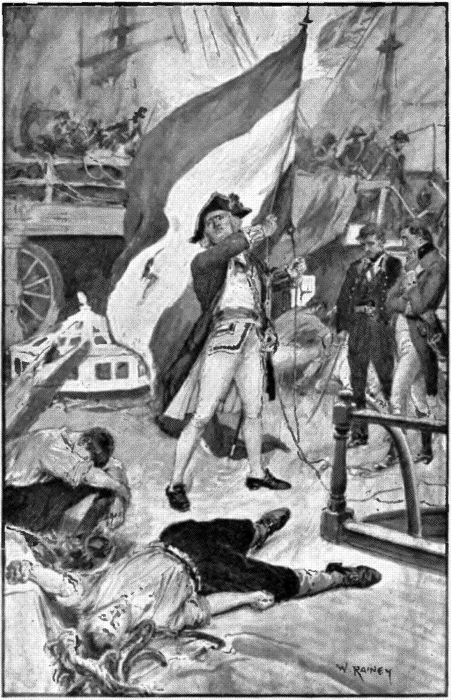 “AT LAST HER CAPTAIN WAS COMPELLED TO STRIKE” Illustration: “AT LAST HER CAPTAIN WAS COMPELLED TO STRIKE”