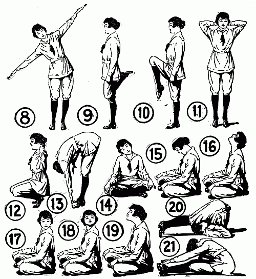 SETTING-UP EXERCISES (Figs. 8-21)