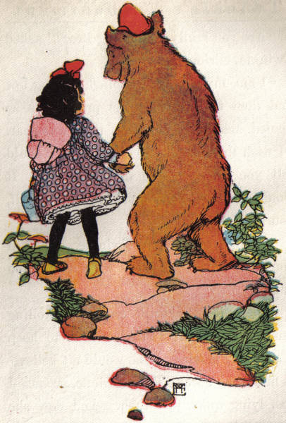 Twinkle and the bear continue their
walk