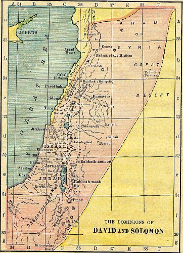 MAP 6 THE DOMINIONS OF DAVID AND SOLOMON