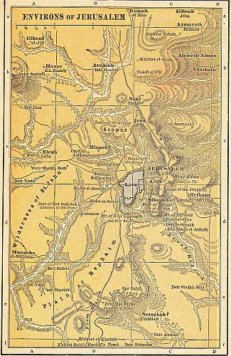 MAP 12 ENVIRONS OF JERUSALEM