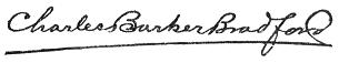 handwriting: Charles Barker Bradford