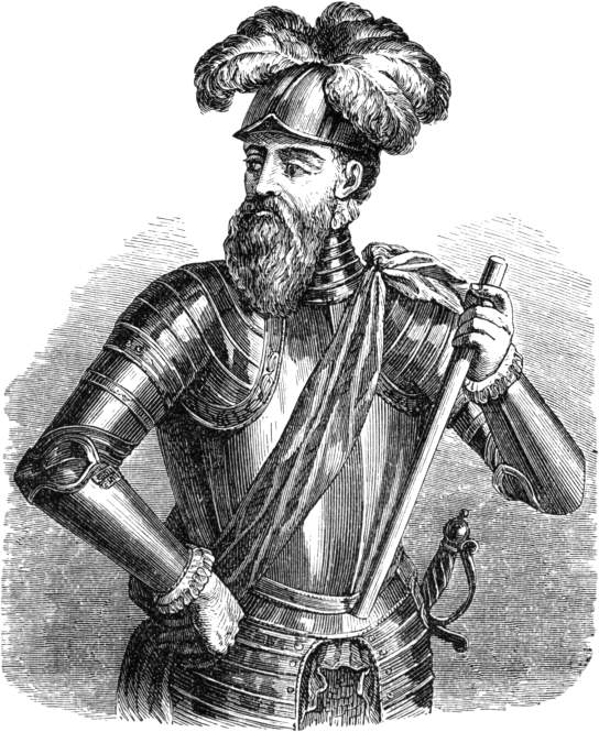 Francisco Pizarro. (Geb. 1478, vermoord 1541.)