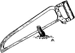 Fig. 9. Cutting the cleft.