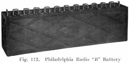 Fig. 172 Philadelphia Radio "B" battery