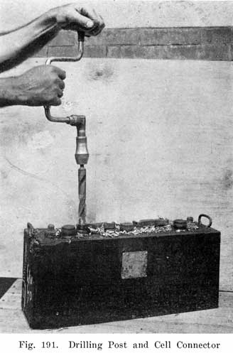 Fig. 191 Drilling post and cell connector