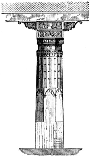 Showing a decorative column