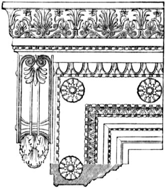 Showing floral decoration and bead patterns