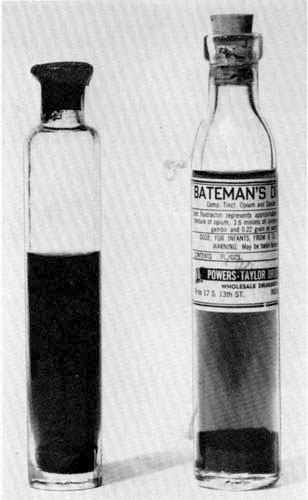 Bottles of Bateman's Pectoral Drops