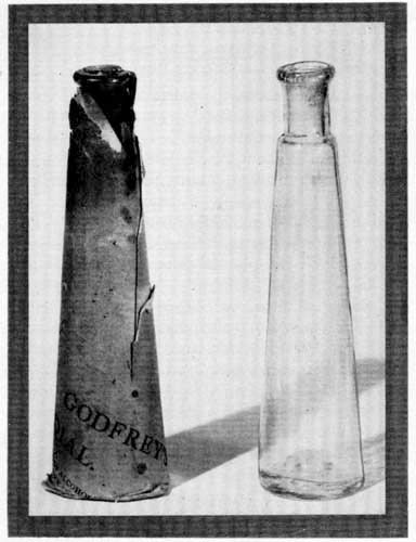 Two Godfrey's Cordial bottles