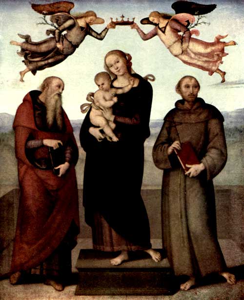 PLATE VIII.—VIRGIN AND CHILD WITH TWO MALE SAINTS