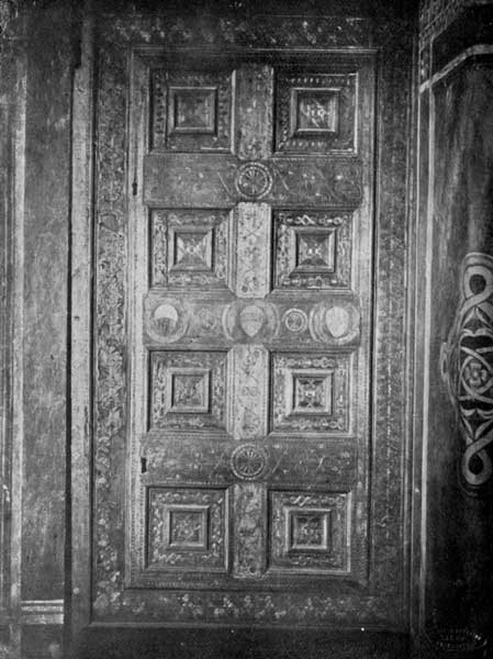 Plate 4.—Door of the Sala del Papa, Palazzo Comunale,
Siena.


