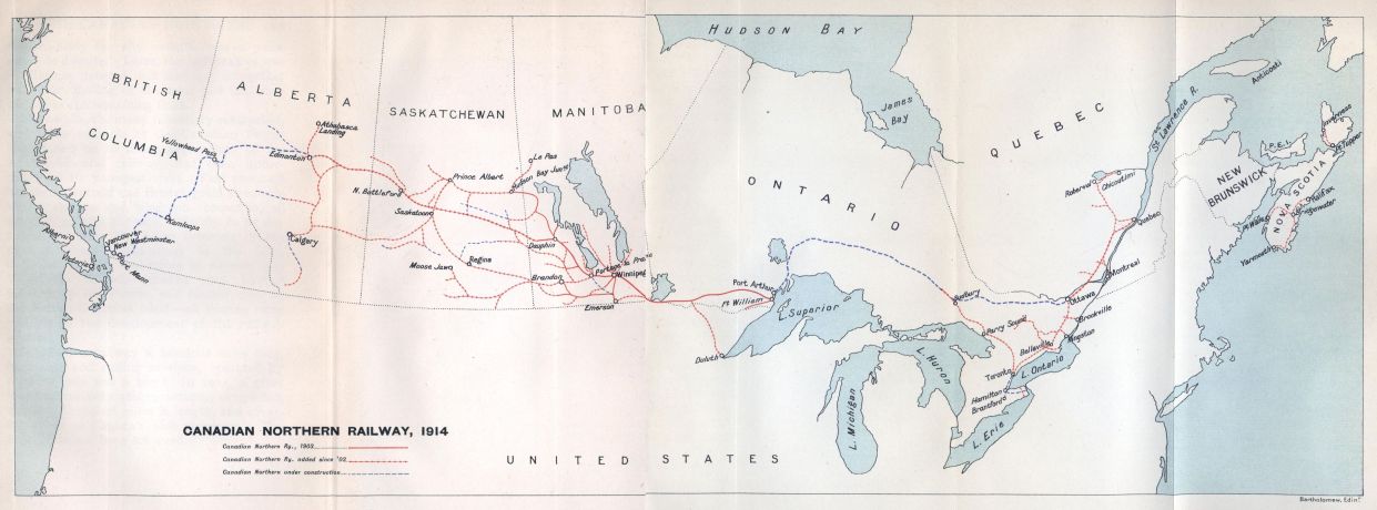 Canadian Northern Railway, 1914