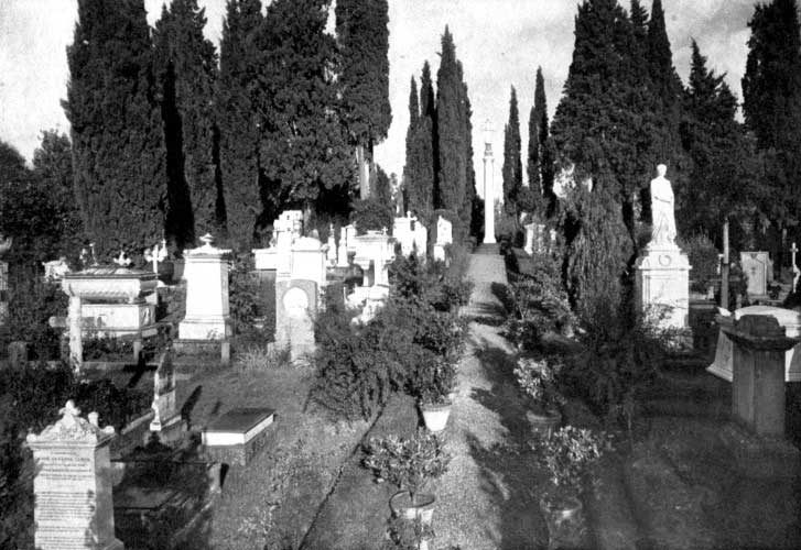 The English Cemetery, Florence, in which Mrs. Browning is Buried.