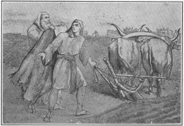 Elisha was ploughing his fields