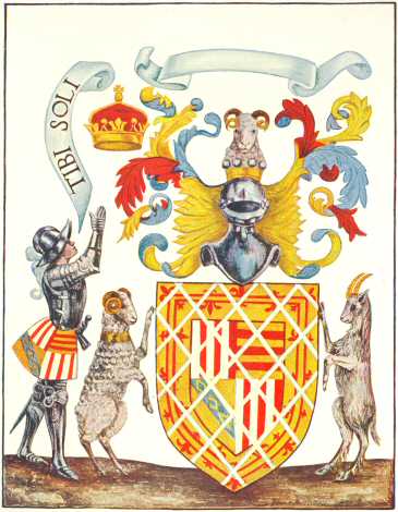 The Gowrie Coat of Arms.  In the ‘Workman’ MS.