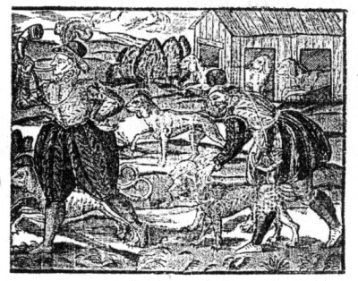 preparing for the hunt, 1575.