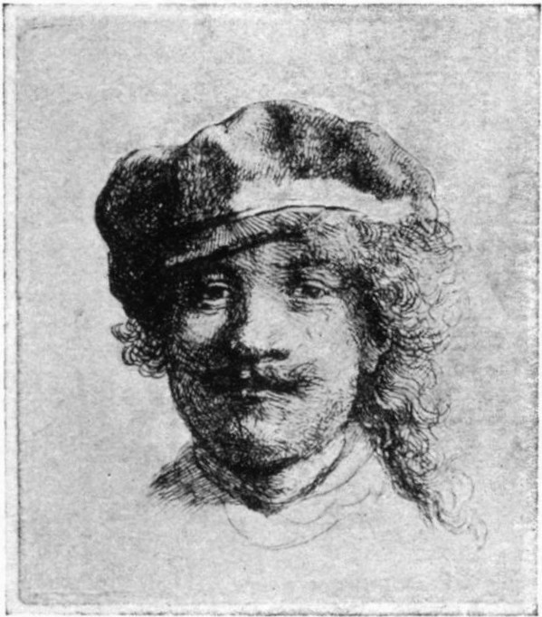 57. REMBRANDT WEARING A SOFT CAP. (1631.) B. 2 57. REMBRANDT WEARING A SOFT CAP. (1631.) B. 2