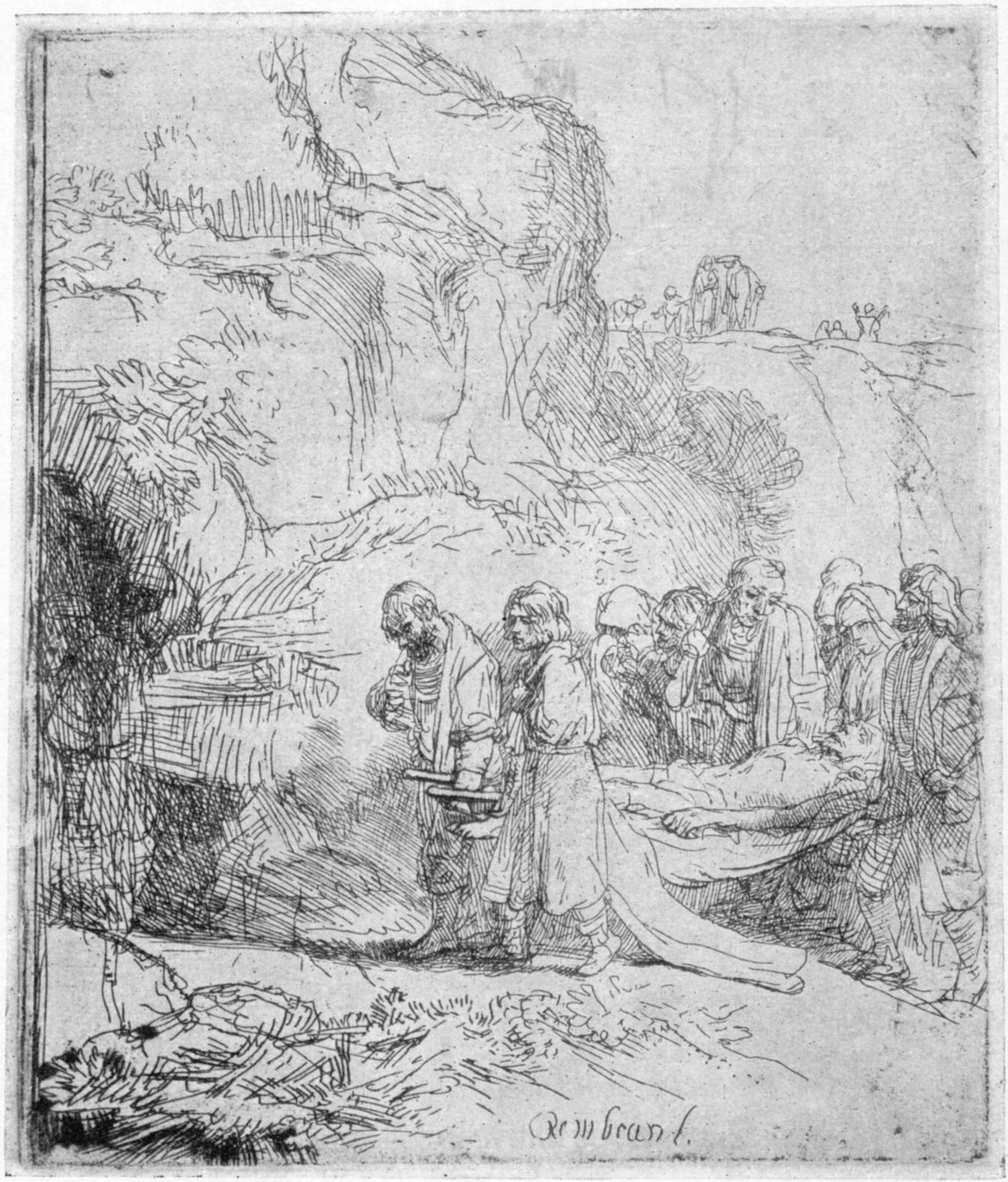215. CHRIST CARRIED TO THE TOMB. (1645.) B. 84