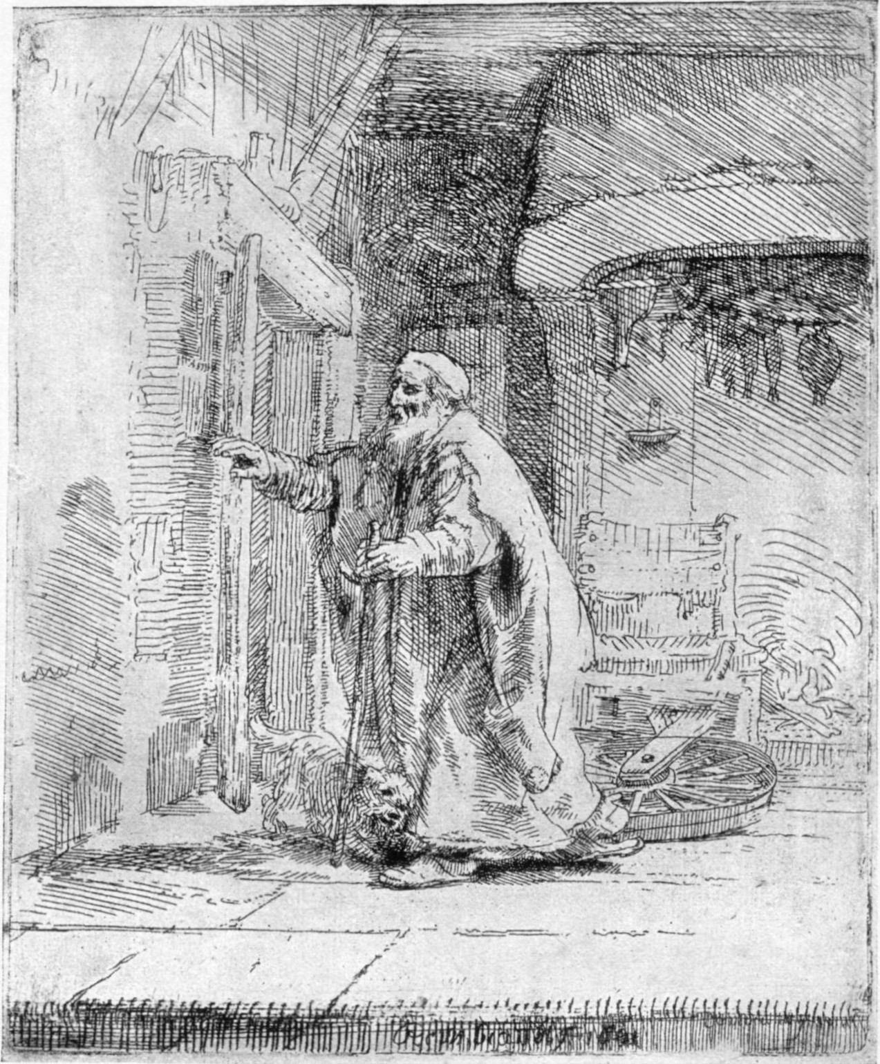 252. THE BLINDNESS OF TOBIT: THE LARGER PLATE. 1651. B. 42