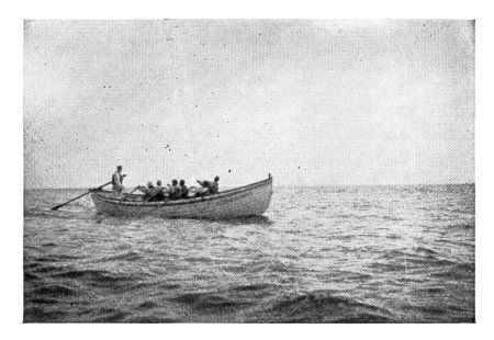 Life-Boat Capsize-Drill. Fiftieth Second.