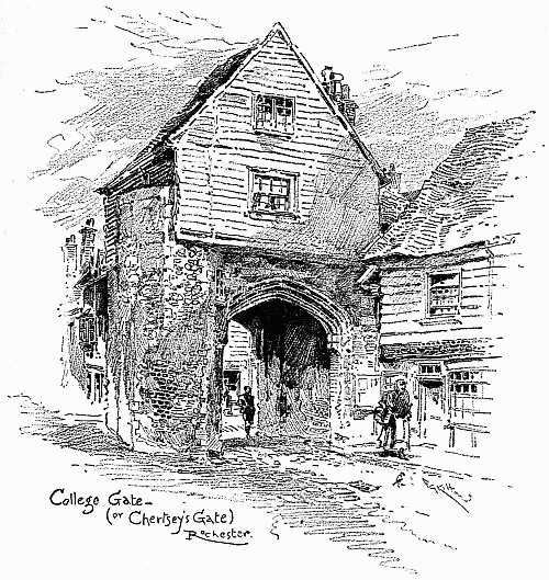 College Gate—(or Chertsey's Gate) Rochester.