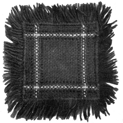 A table mat made from carpet wool