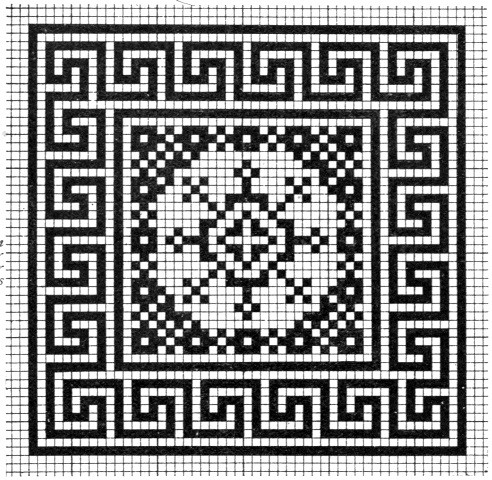 Pattern for rugs or squares