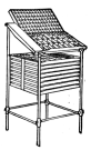 Fig. 19. Iron Case Stand with Galley Rest on side.