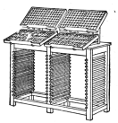 Fig. 23. Double Stand with working cases held on iron
brackets.