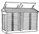Fig. 26. Polhemus Cabinet, case rack and galley top.