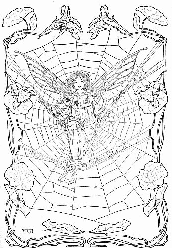 Fairy in a web