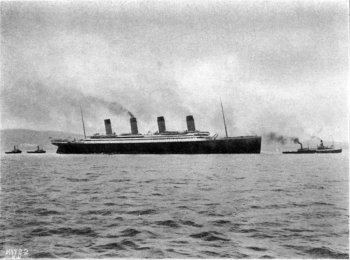 The “Titanic” leaving Belfast