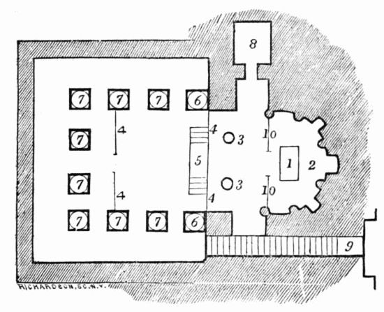 Plan of the church, the convent of the Pulley.