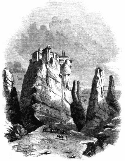 VIEW OF THE MONASTERY OF SAINT BARLAAM, AT METEORA