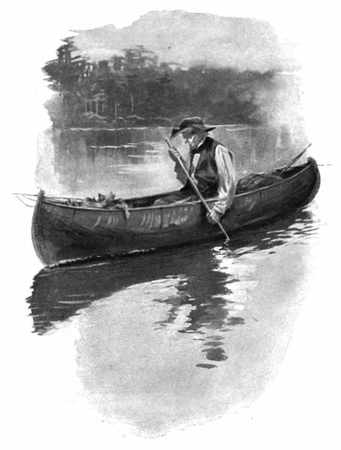 Doc in his canoe