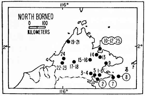 Map of North Borneo