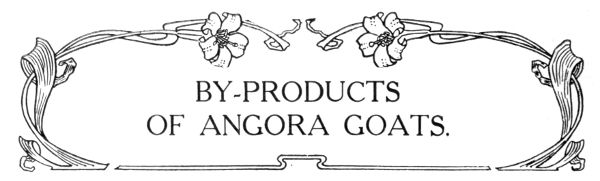 BY-PRODUCTS OF ANGORA GOATS