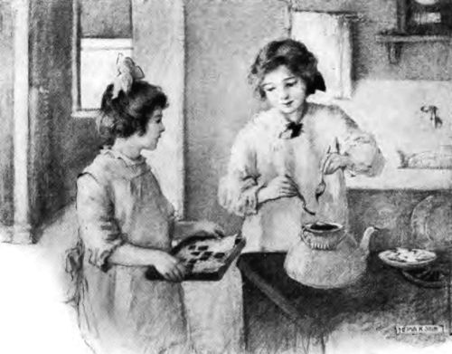 Brownie and Mildred Making "Chocolate Crackers"