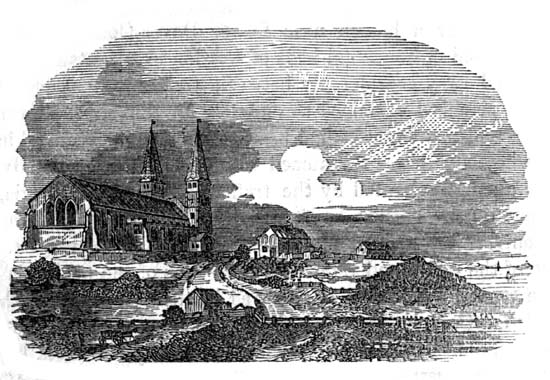 View of Reculver Church, taken in the year 1781.