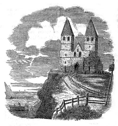 Reculver Church, in 1834.