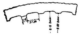 the cross-section of an 8-inch
gun with the dimensions of the rifling