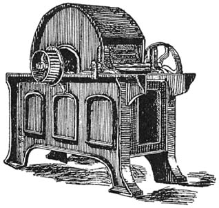 Fig. 2.—Cocoanut fiber-extracting machine.