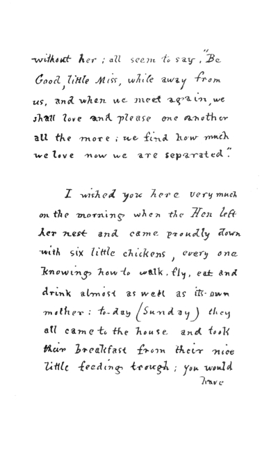 Page 3 of letter for Louisa May Alcott 1840