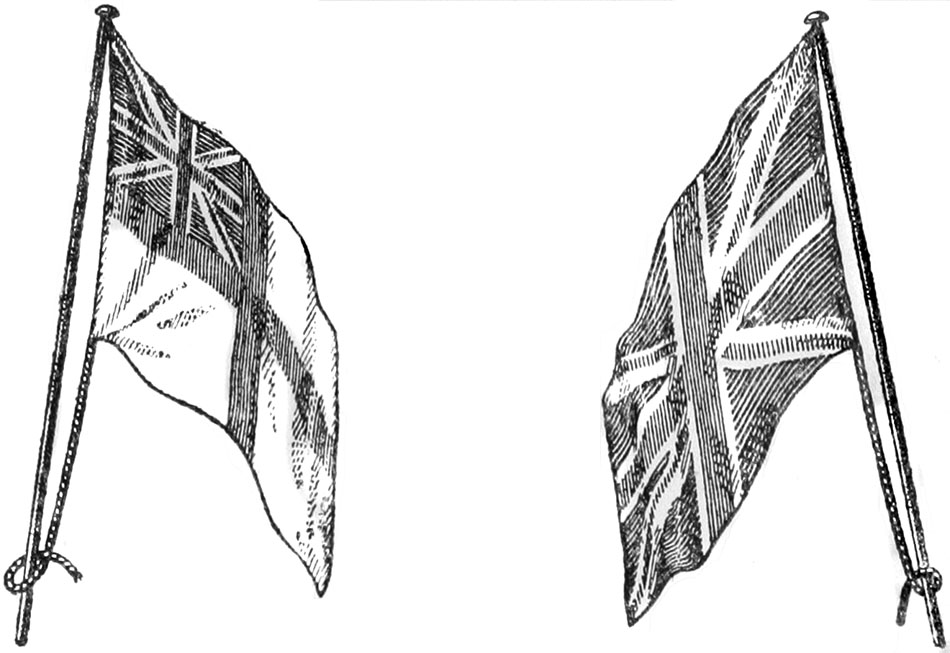 The White Ensign and the Union Jack