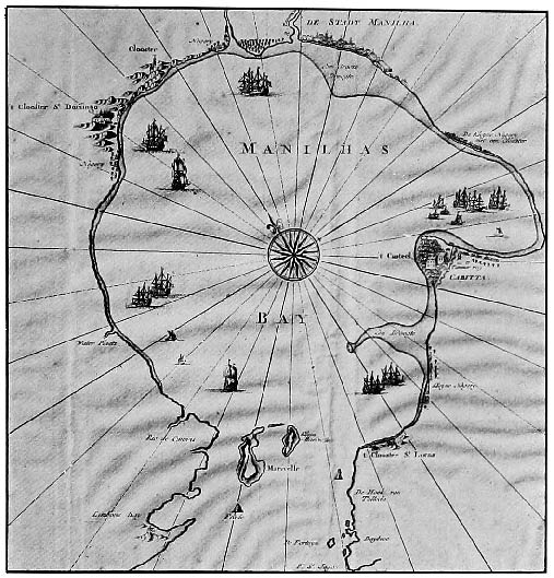 Chart of Manila Bay; photographic facsimile from Valentyn’s Oud en Nieuw Oost-Indien (Dordrecht en Amsterdam, 1724)
