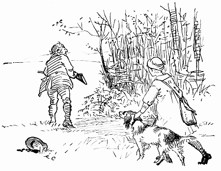 Hunting with master and dog