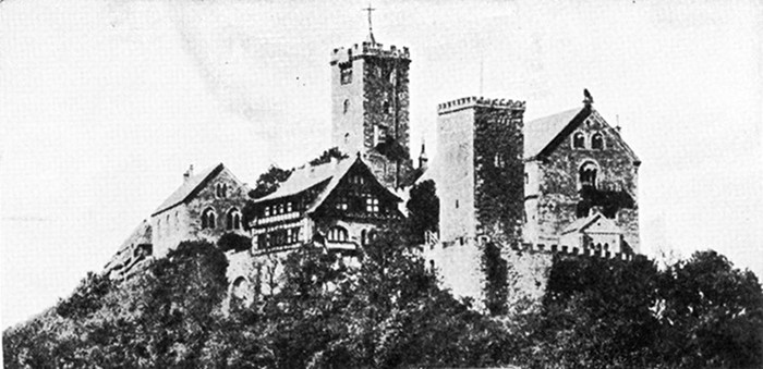 THE CASTLE AT WARTBURG.