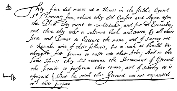 FROM FAUKES' CONFESSION OF NOVEMBER 9, 1605.